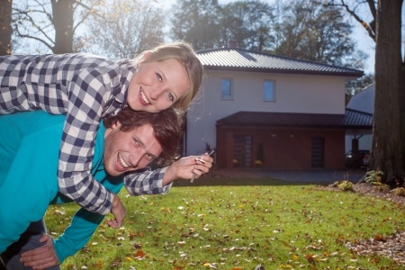 happy new homeowners